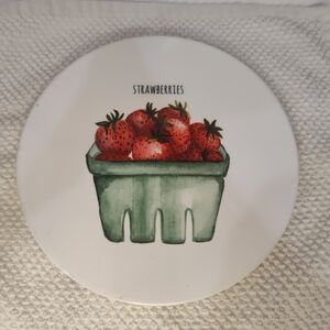 Strawberries Ceramic Coaster